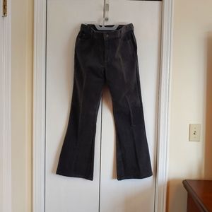Grey Corduroy Flare Jeans - Juniors 13